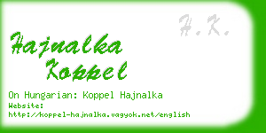 hajnalka koppel business card